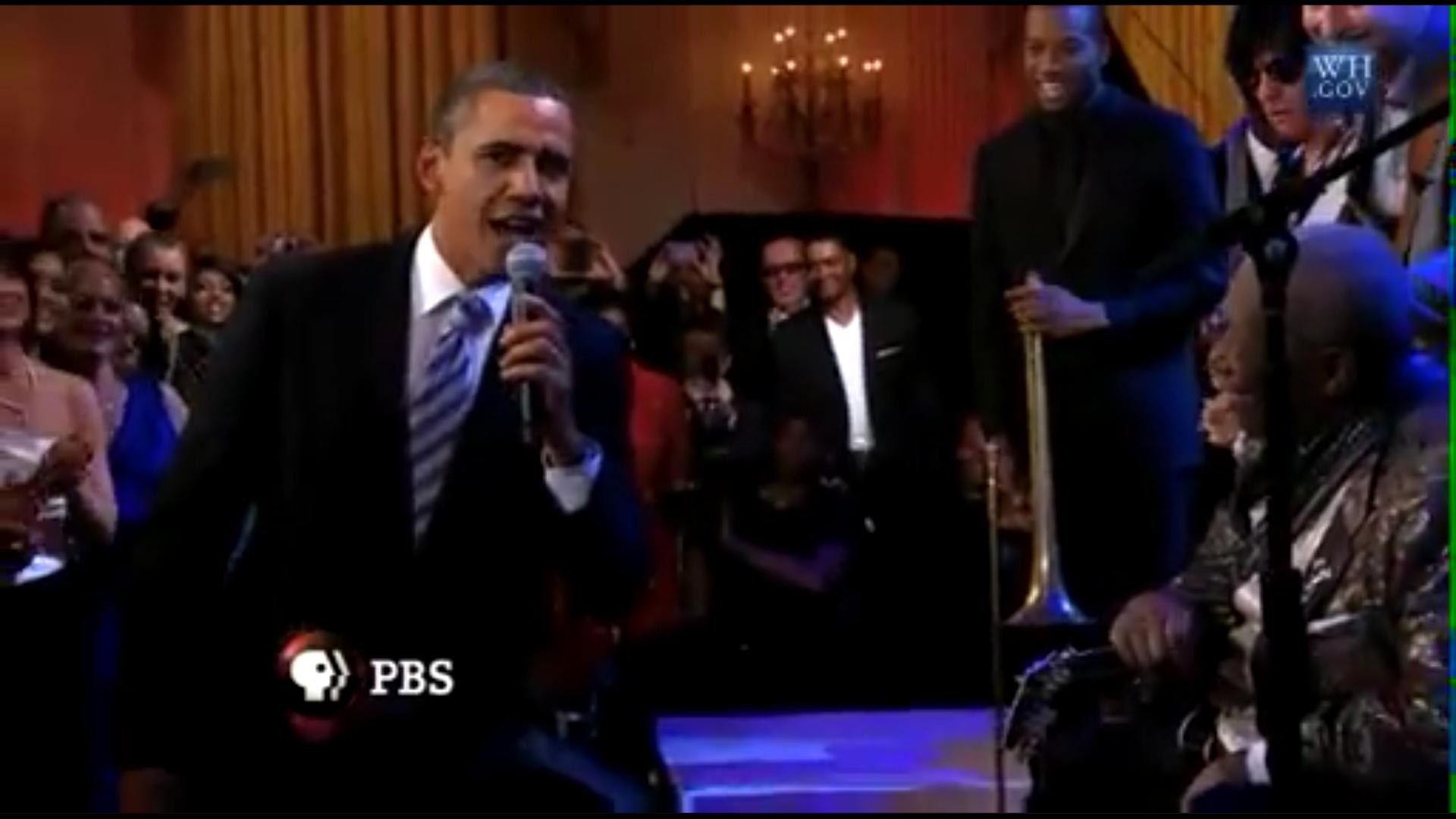 Pres. Obama Sings With B.B. King